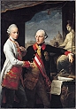 BATONI POMPEO (1708-1787) - Ritratto di Pietro Leopoldo e Giuseppe d'Austria. (1770). Vi